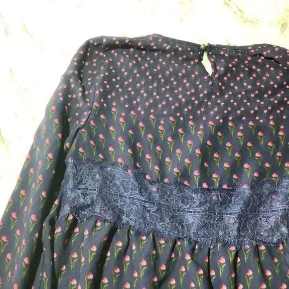 clover & scout multi color floral blouse size medium - Picture 6 of 11